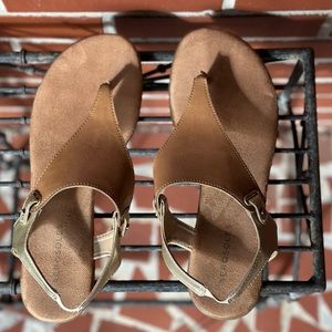 Aerosoles Constable Slingback Sandals | Tan Combo Color | Size 8M